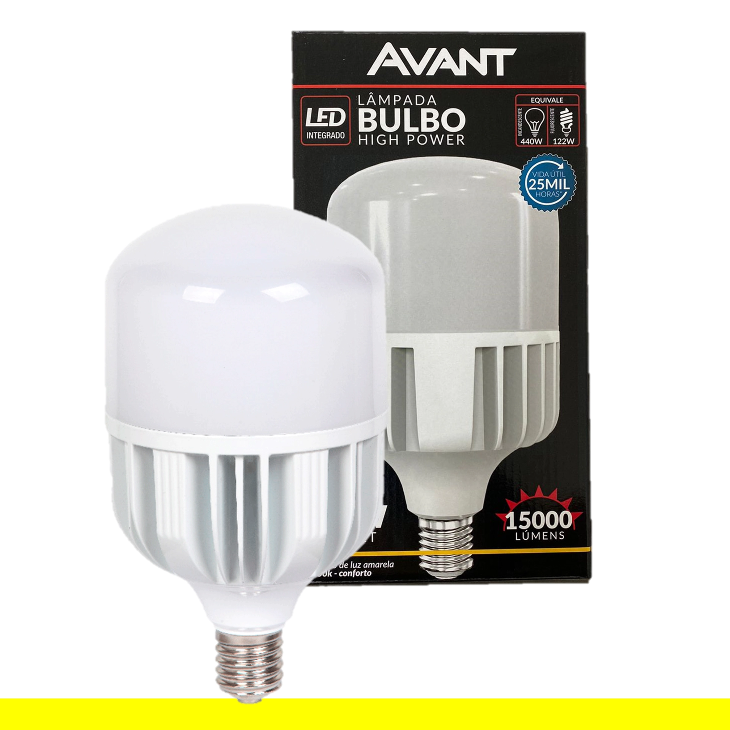 Lampada Bulbo 200w E40 Branco Quente 3000k Alta Potencia