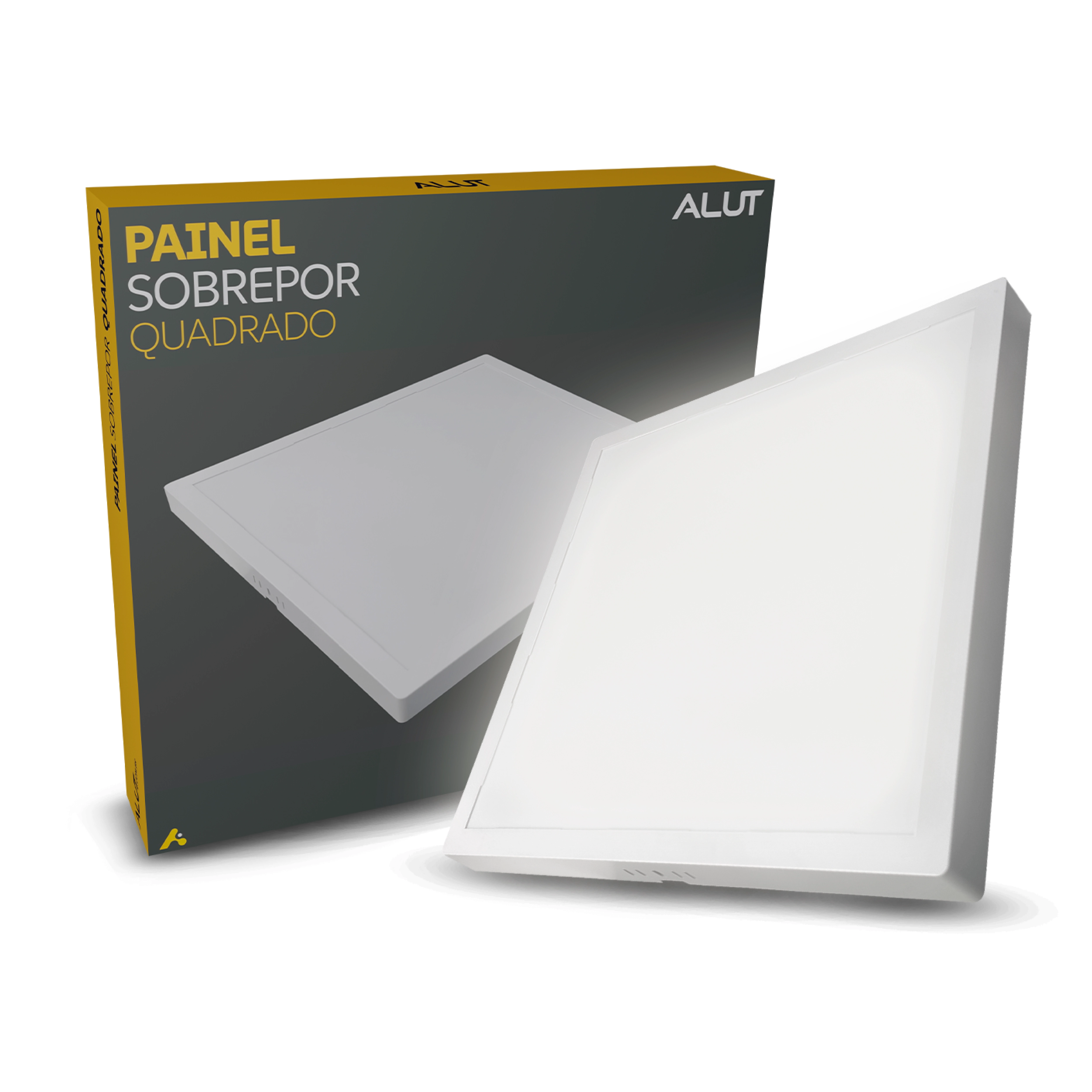Painel Led Plafon 25w 6500k Branco Frio Bivolt Sobrepor Quadrado Cod: Alut000506 Alut By Avant
