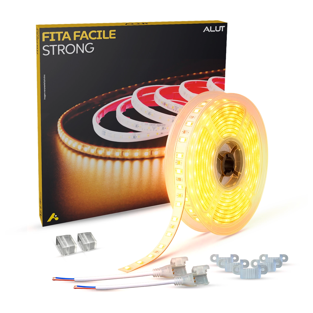 Fita Led Facile Strong 5 Metros 20w 2700k Branco Quente Provadágua Alut001019 Alut By Avant