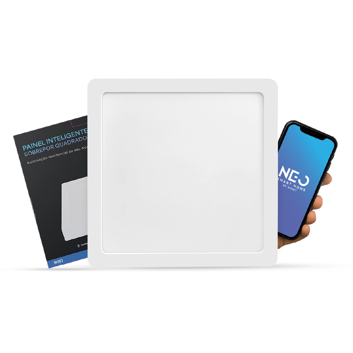 Avant Neo - Painel Led Plafon Smart Sobrepor 24w 2700k A 6500k 30cm 110v/220v Bivolt Quadrado Cod:291990734 Neo Avant