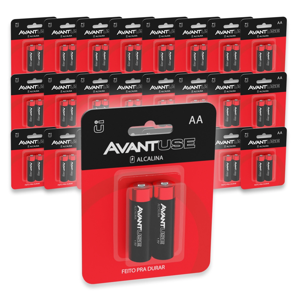 Kit 128 Pilhas Alcalina Palito Aaa 1.5v 3a Cod: 408070010-8 Avant Use