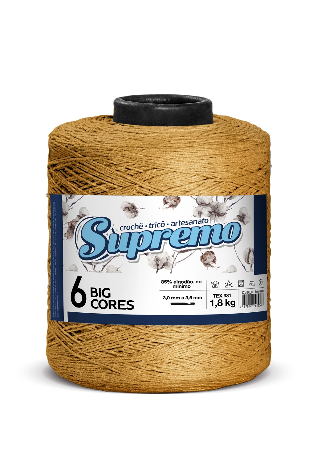 Barb Supremo Big Cores 06 Amarelo Ouro