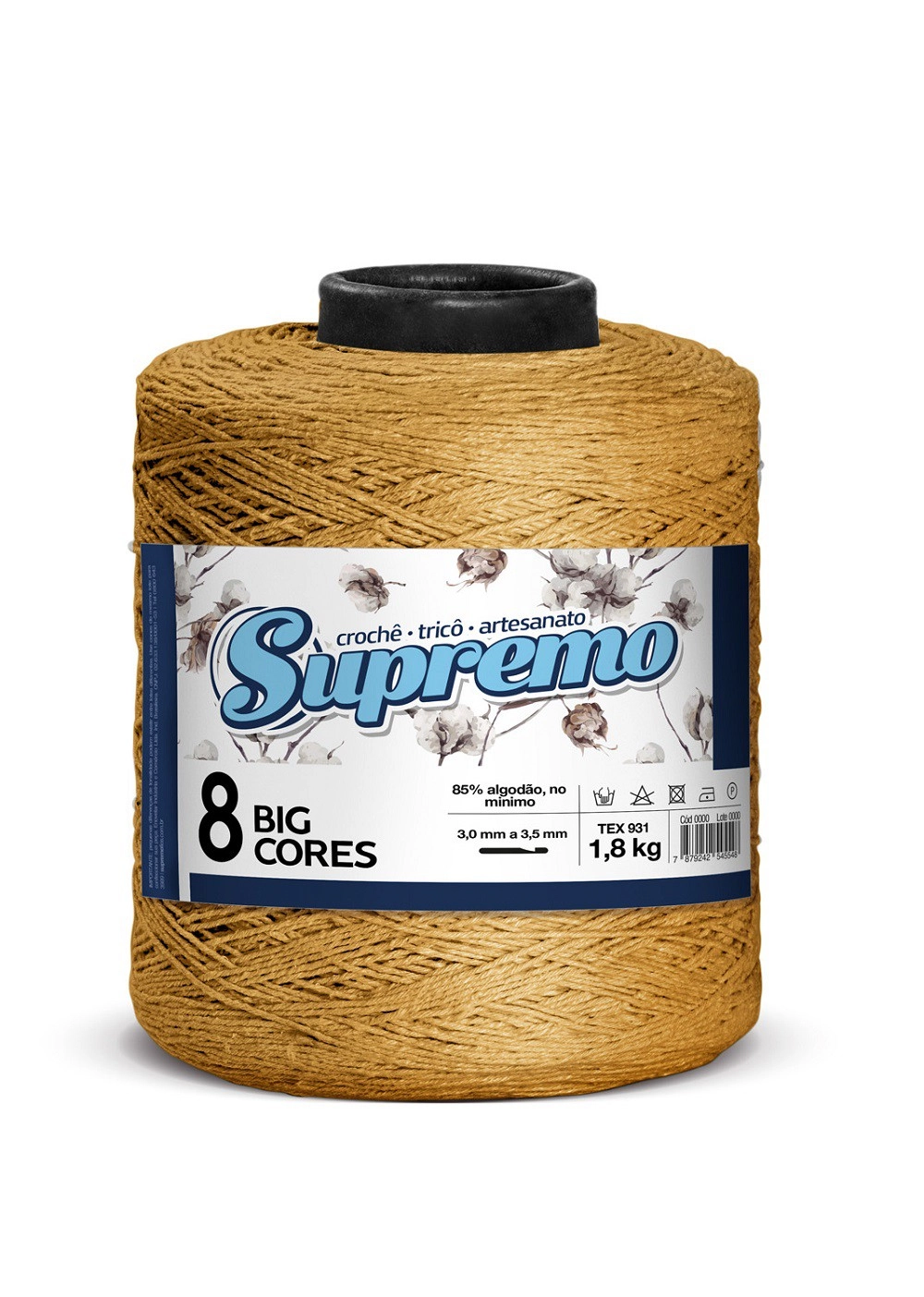 Barb Supremo Big Cores 08 Amarelo Ouro
