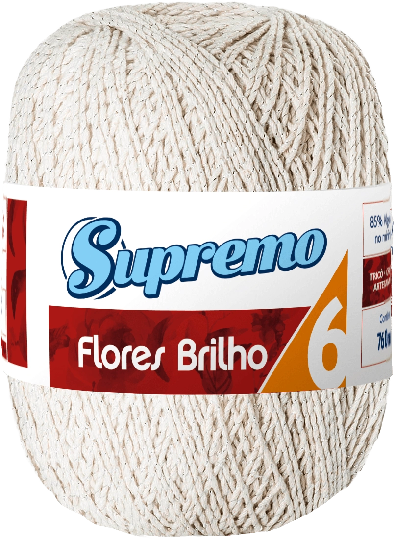 Flores Brilho Cores 400g N°6 Cru Br Pra