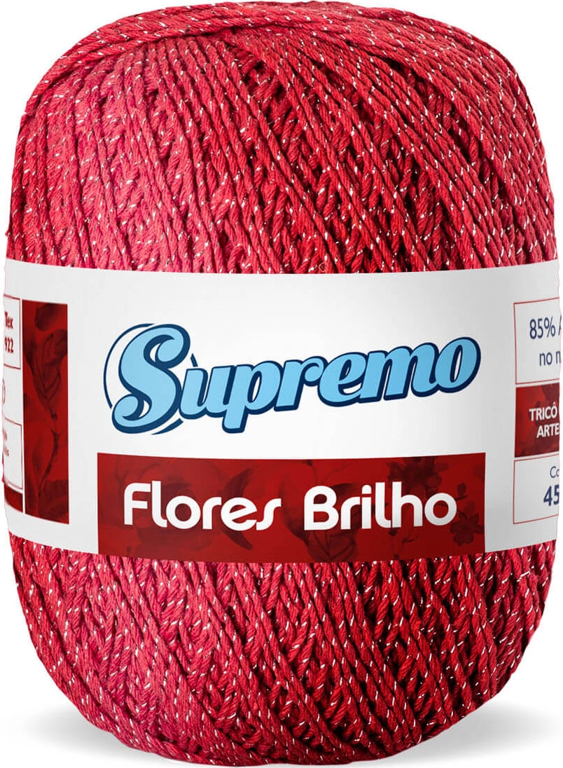Flores Brilho Cores 400g N°6 Verm Br Pra