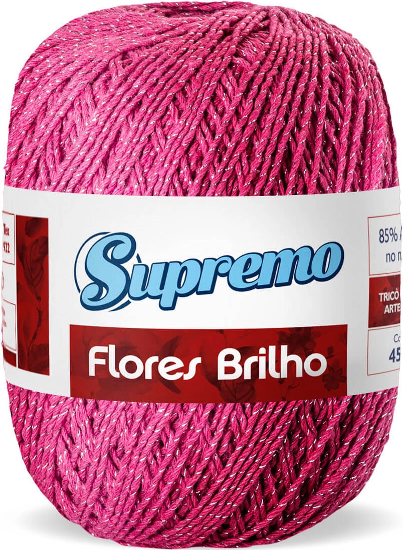 Flores Brilho Cores 400g N°6 Pink Pra