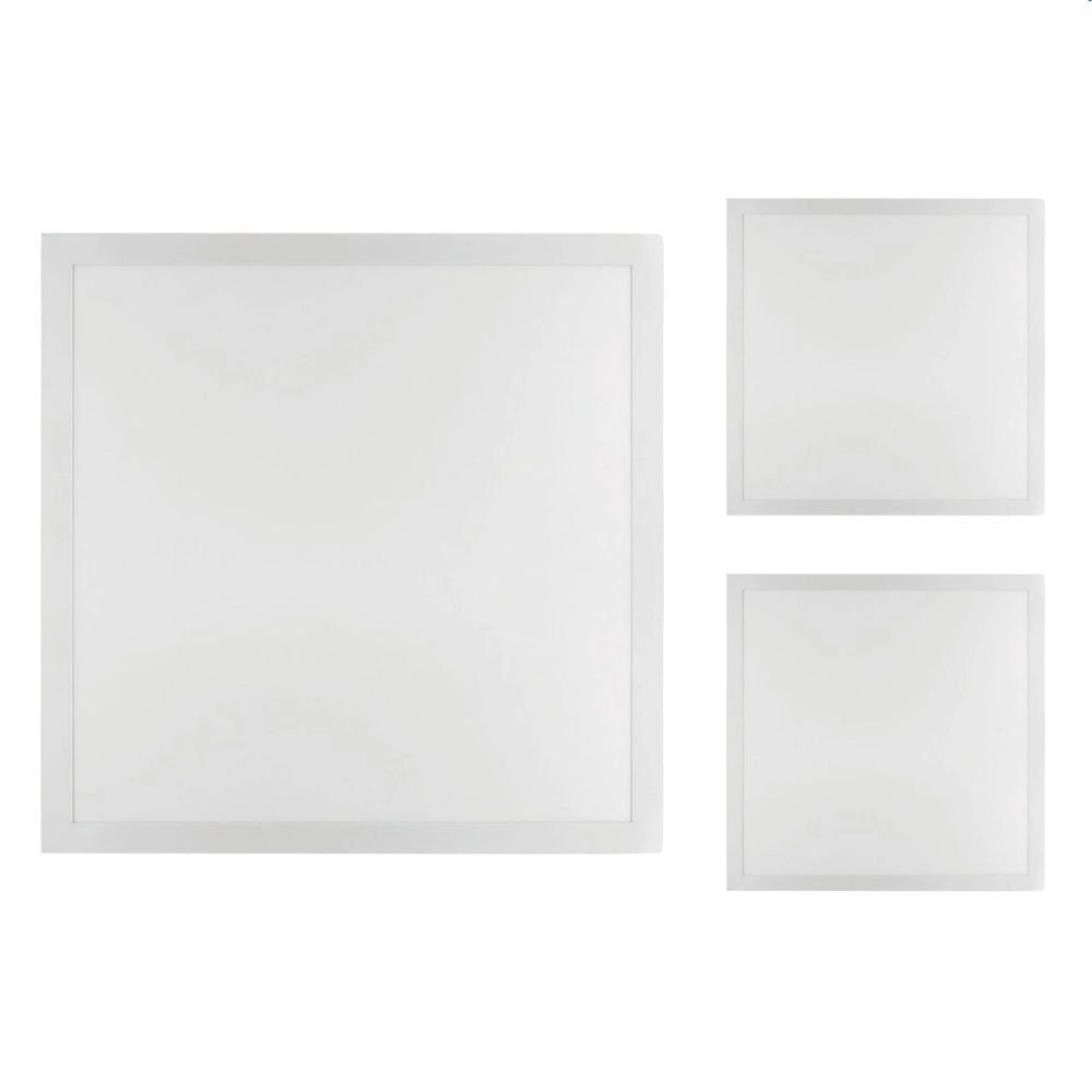 3 Painel De Led Save Energy Quadrado De Sobrepor 36w Bivolt Branco 4000k Luz Neutra