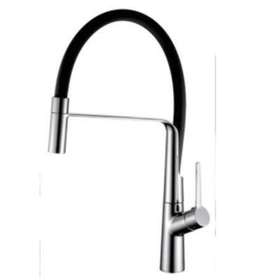 Misturador Monocomando Color Standard Cromado Cozinha Bancada Cano Preto