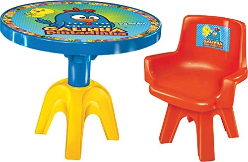 Mesa Com Cadeira Lider Galinha Pintadinha
