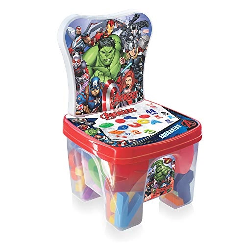 Cadeira Educakids Avengers Com Peças Educativas 2386