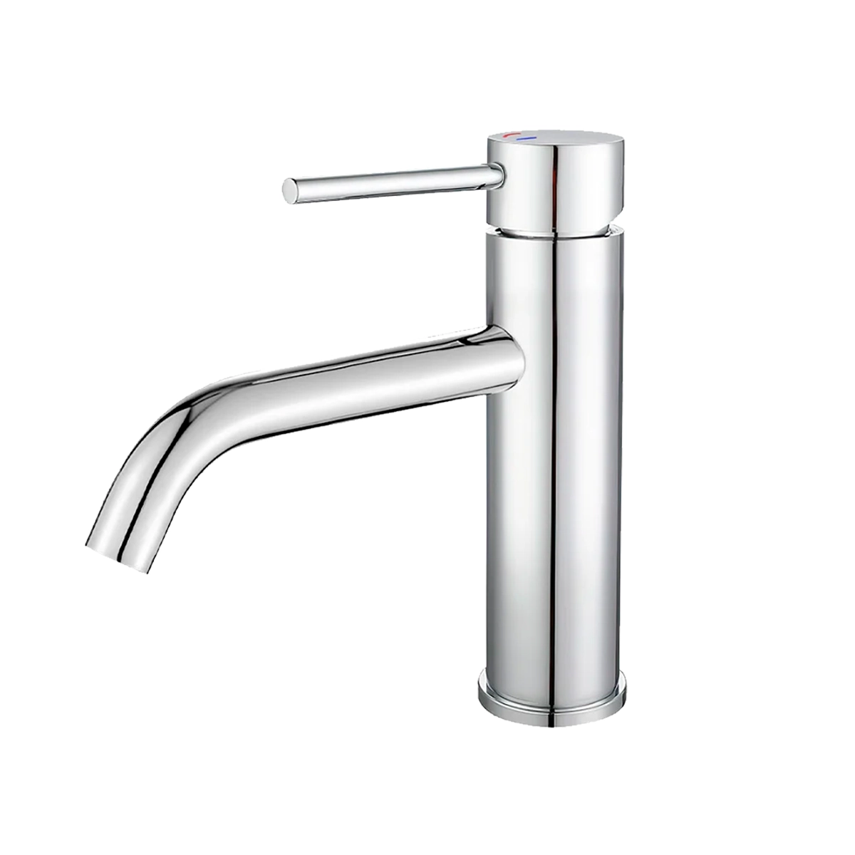 Torneira Misturador Monocomando Água Quente e Fria Bica Baixa para Banheiro - Cromado - DP4201 Drop Metais