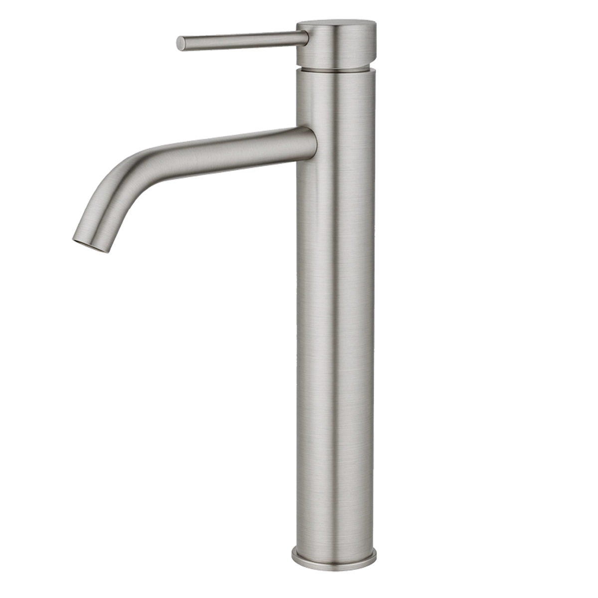 Torneira Misturador Monocomando Água Quente e Fria Bica Alta para Banheiro - Aço Escovado - DP8202 Drop Metais