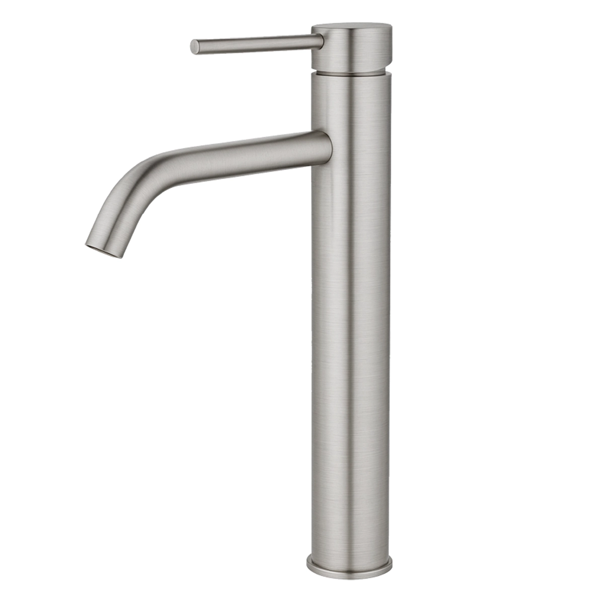 Torneira de Água Fria Bica Alta para Banheiro - Aço Escovado - DP8102 Drop Metais