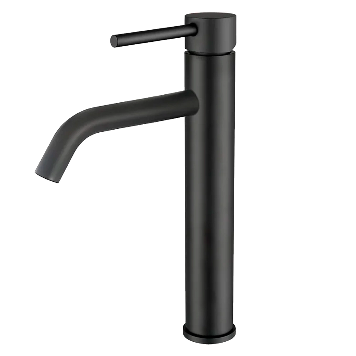Torneira de Água Fria Bica Alta para Banheiro - Black Matte - DP9102 Drop Metais