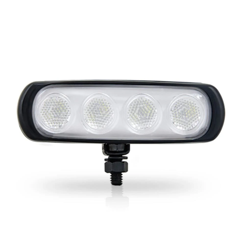Farol Auxiliar Corpo New Slim 4 Leds 4W Preto 12/24V Âmbar - AUTOPOLI AL633