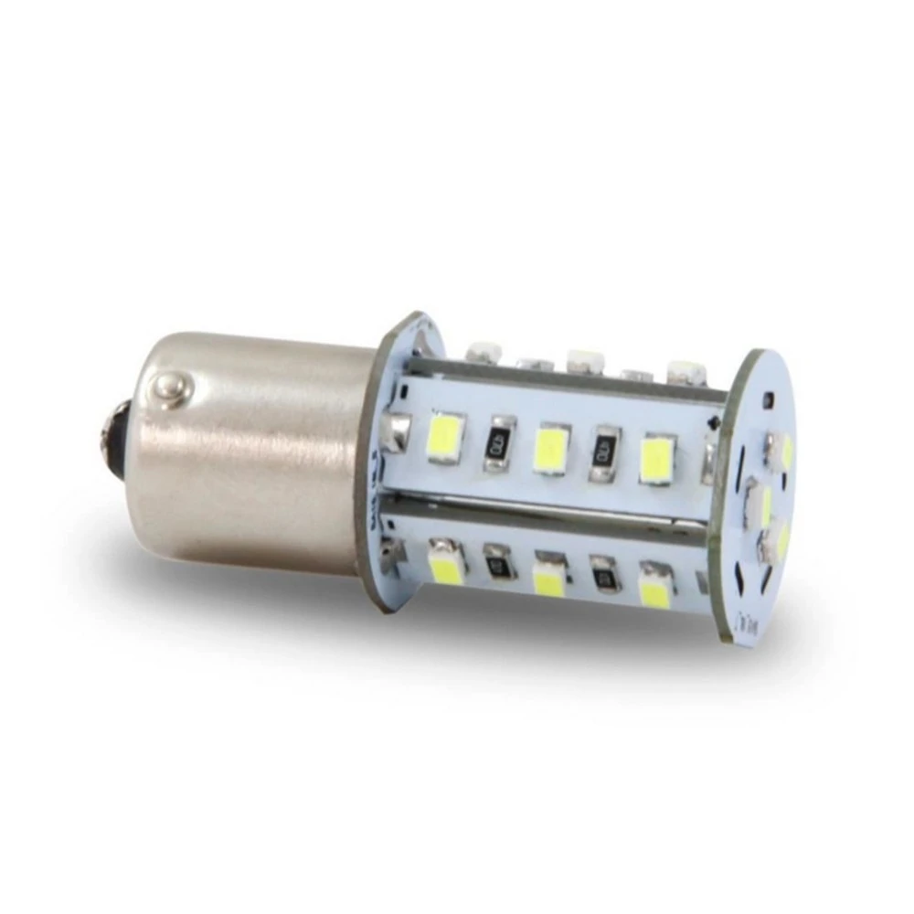 Lâmpada (Par) Torre BA15S 1 Polo 12V 18 Leds Vermelho - AUTOPOLI AL656