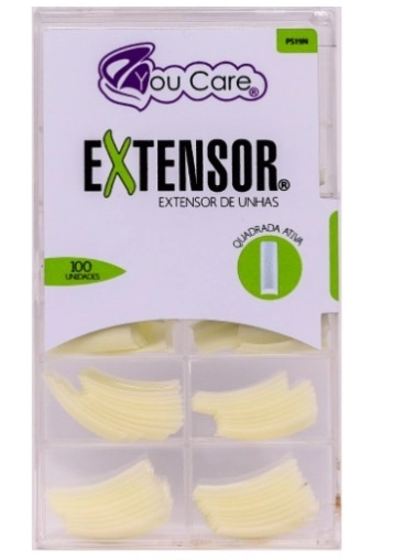 Unha Postica Youcare Extensor Francesa Longo Ps19n 100un