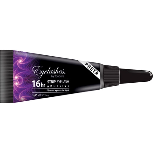 Cola Longa Duração 16 Horas Para Cílios Em Tubo Preta You Care Cosméticos