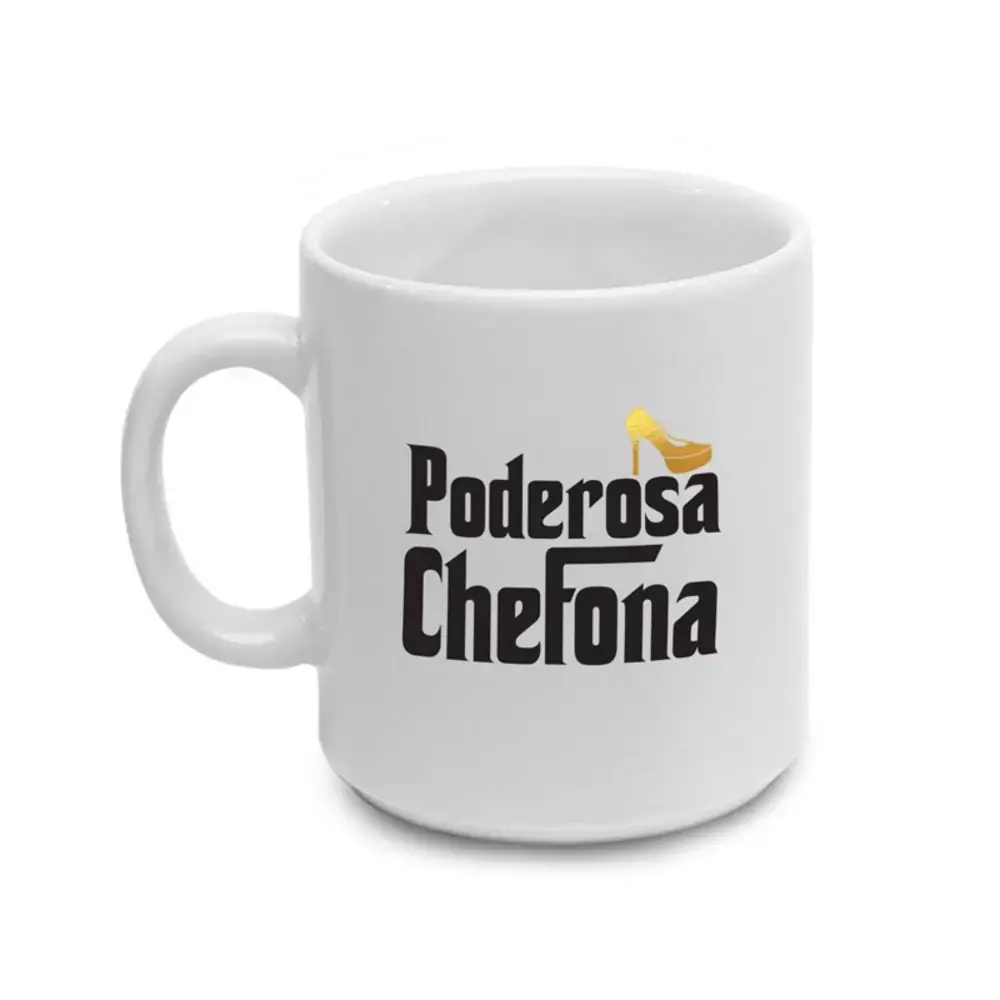 Caneca Kathavento Branca Poderosa Chefona