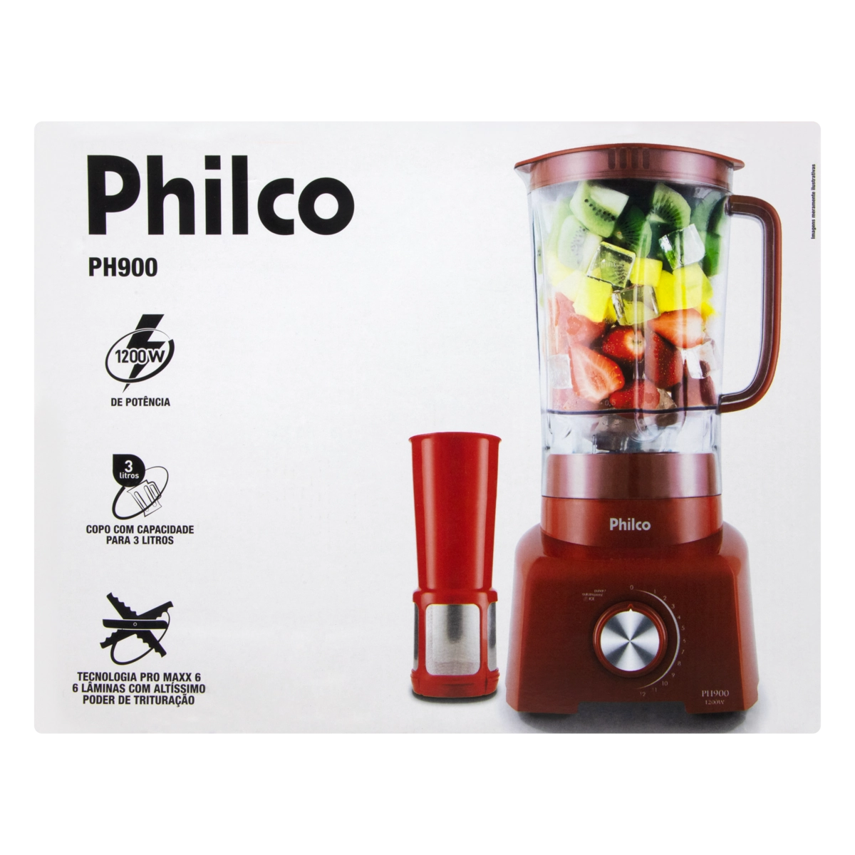 Liquidificador Philco PH900 Vermelho 220V
