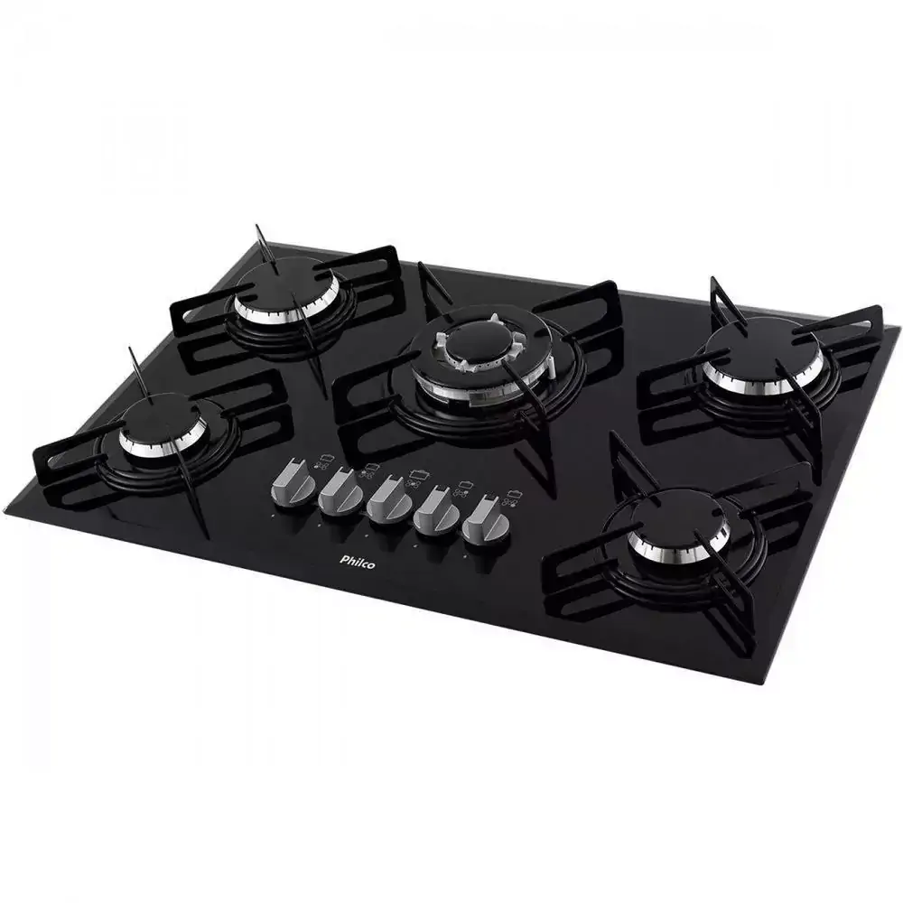Cooktop Philco Chef 5 TC, 5 Bocas, Preto - Bivolt