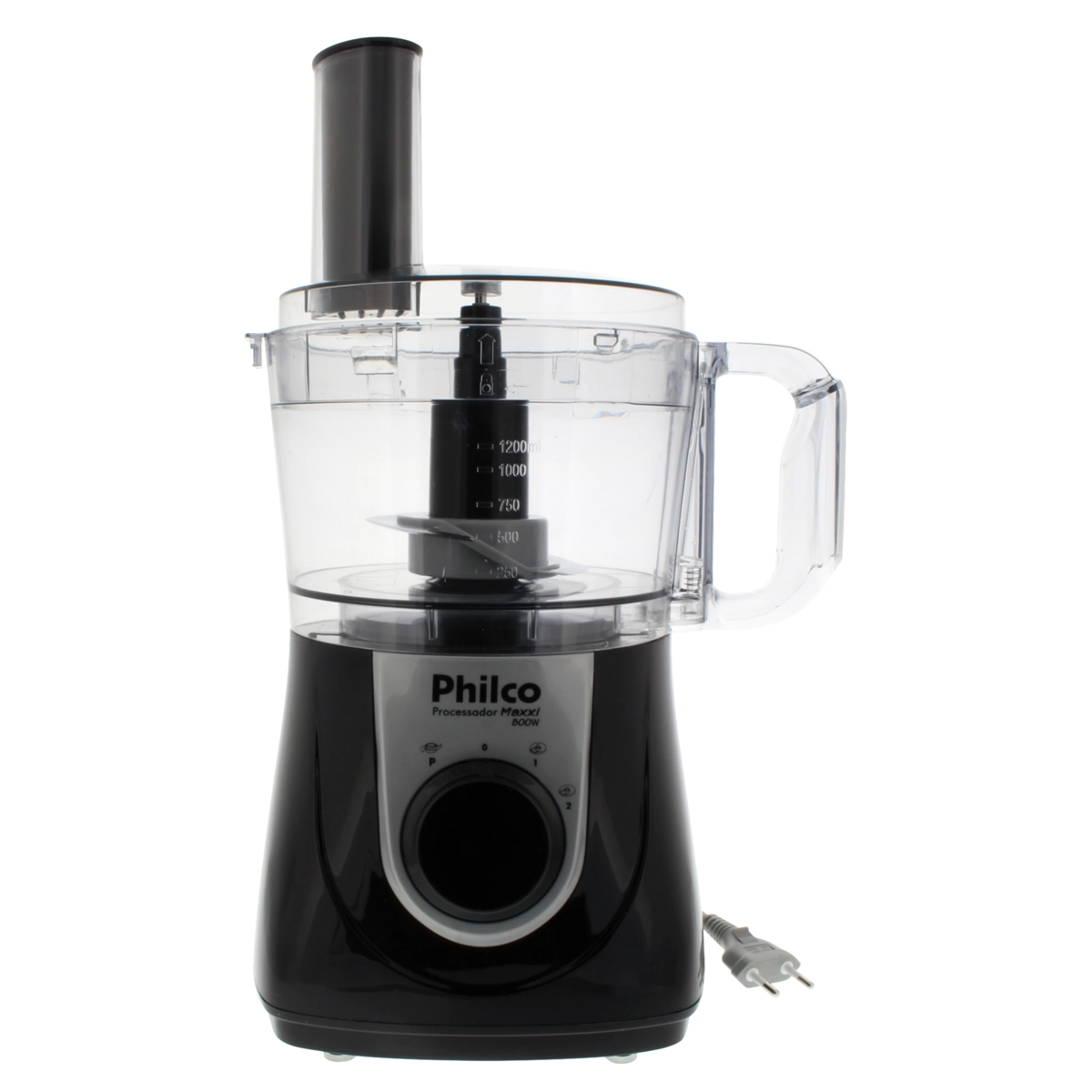 Processador De Alimento Multifuncional Preto Maxxi 1,2l 800w Philco 127v