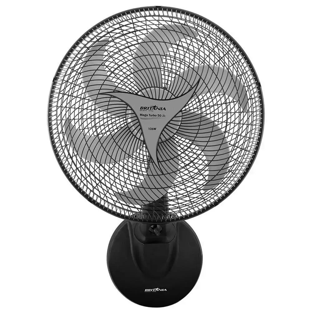 Ventilador De Parede Britânia 50 Cm Mega Turbo Six ? 220v