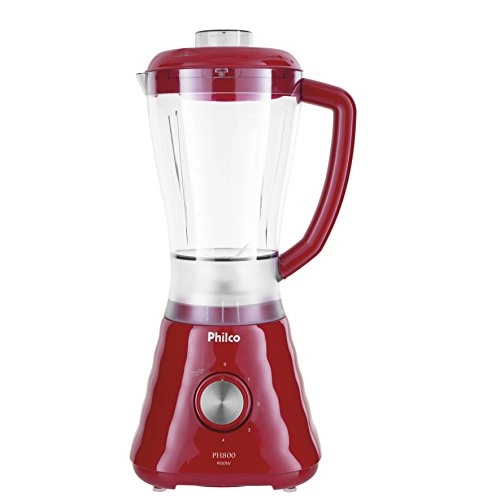 Liquidificador Philco PH800, 4 Vel, 900W, Vermelho - 220V