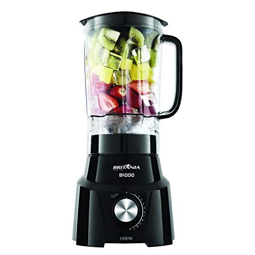 Liquidificador BRITANIA Preto B1000P com 12 velocidades 110V