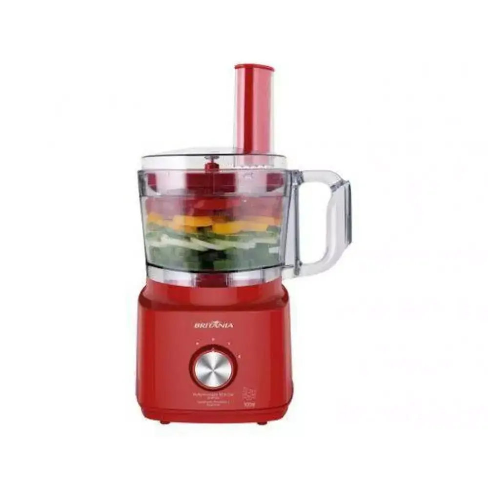 Multiprocessador Britânia All in One BMP900V, 900W, Vermelho - 220V
