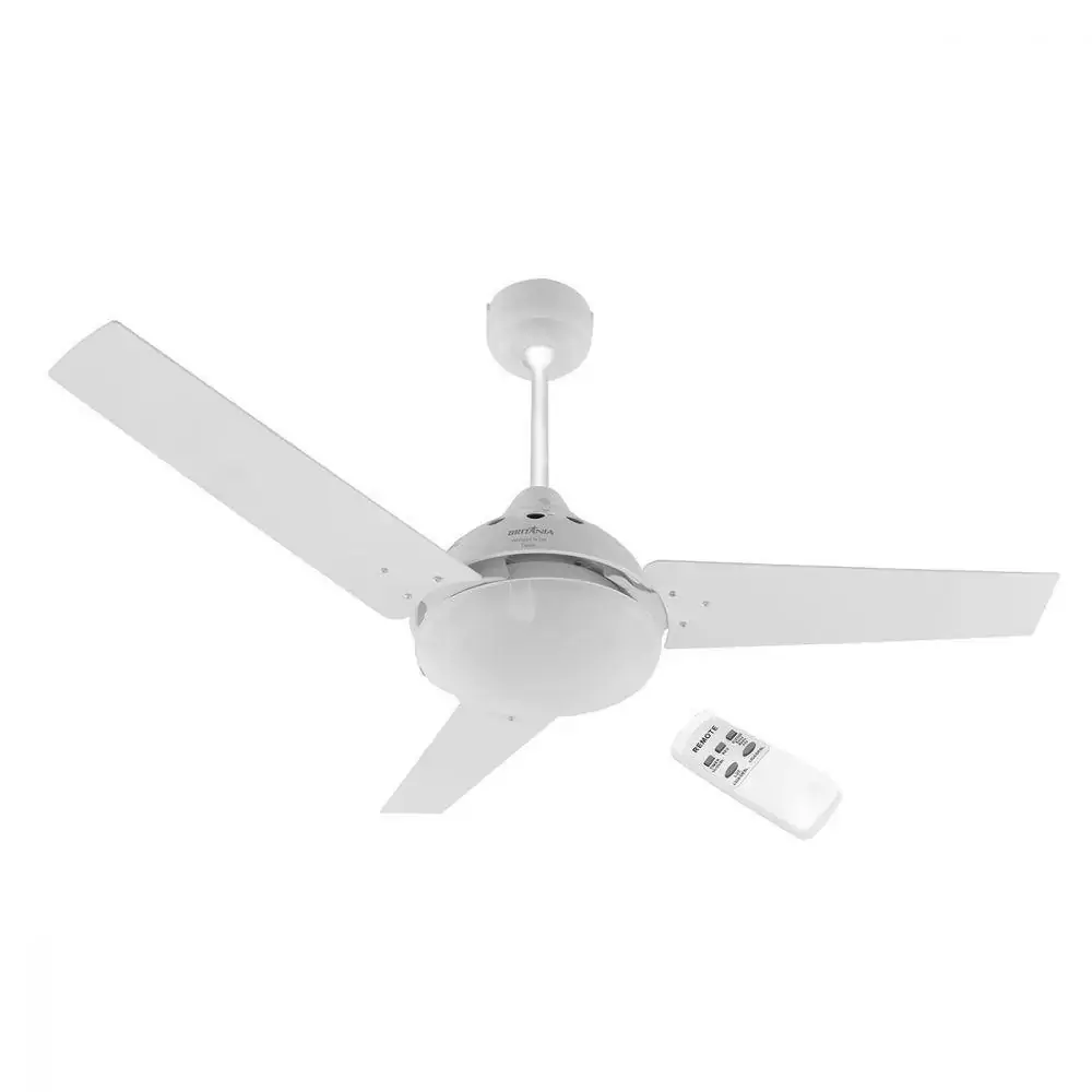 Ventilador de Teto Britania CANCUN BVT02B, Controle Remoto, 3 vel, 126W, Branco - 110V