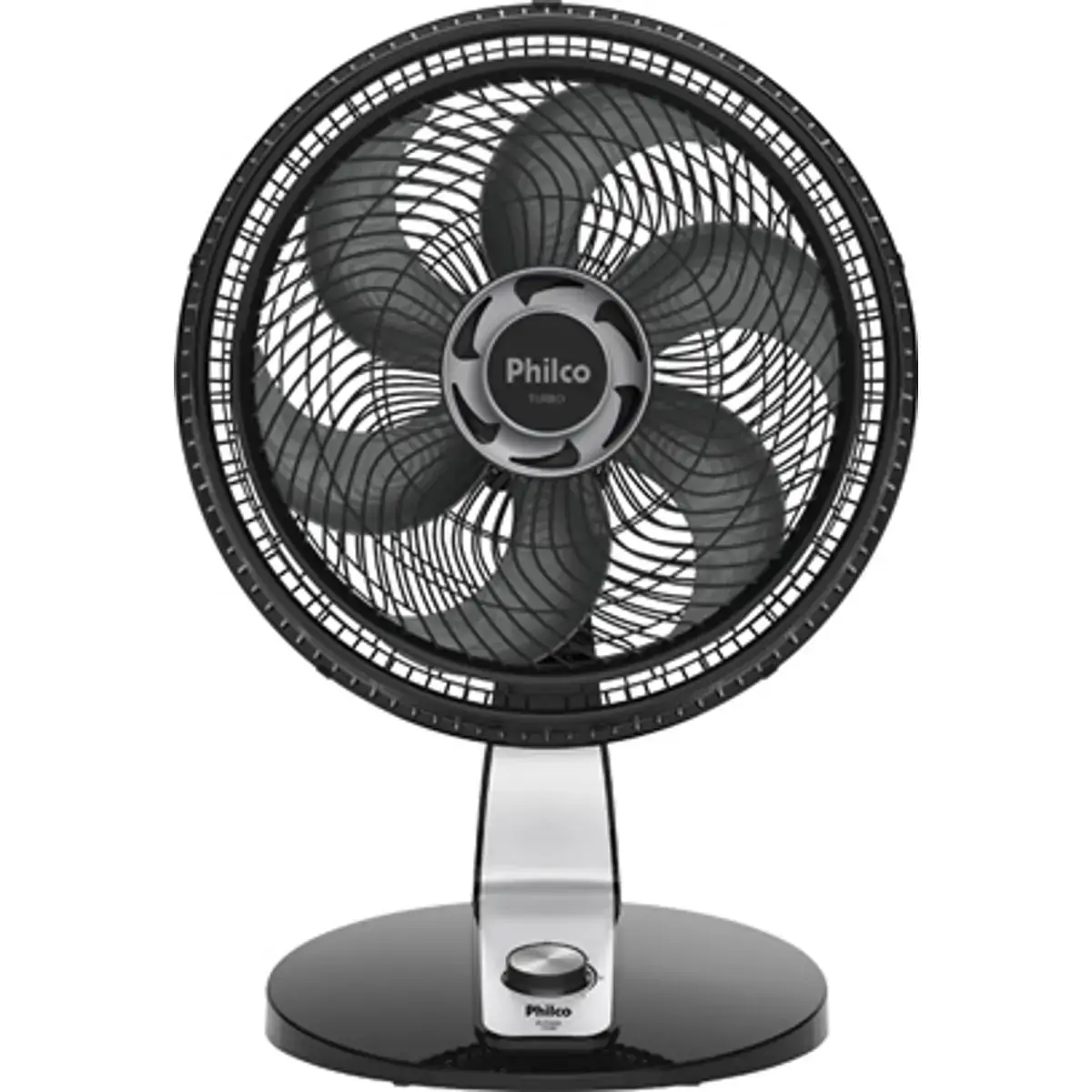 Ventilador de Mesa Philco PVT400 Turbo 40cm com 3 Velocidades Preto e Cinza - 110V