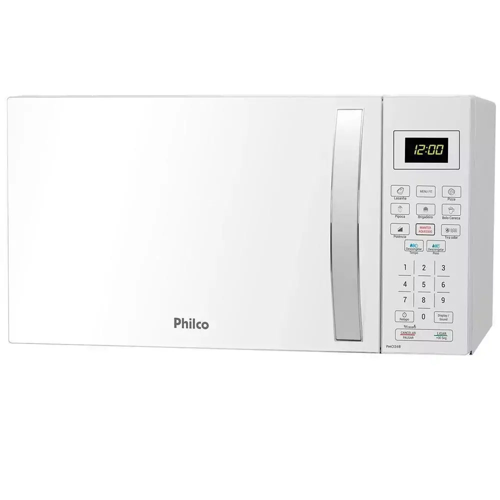 Microondas Philco PMO26B, 26L, 1400W, Branco - 220V