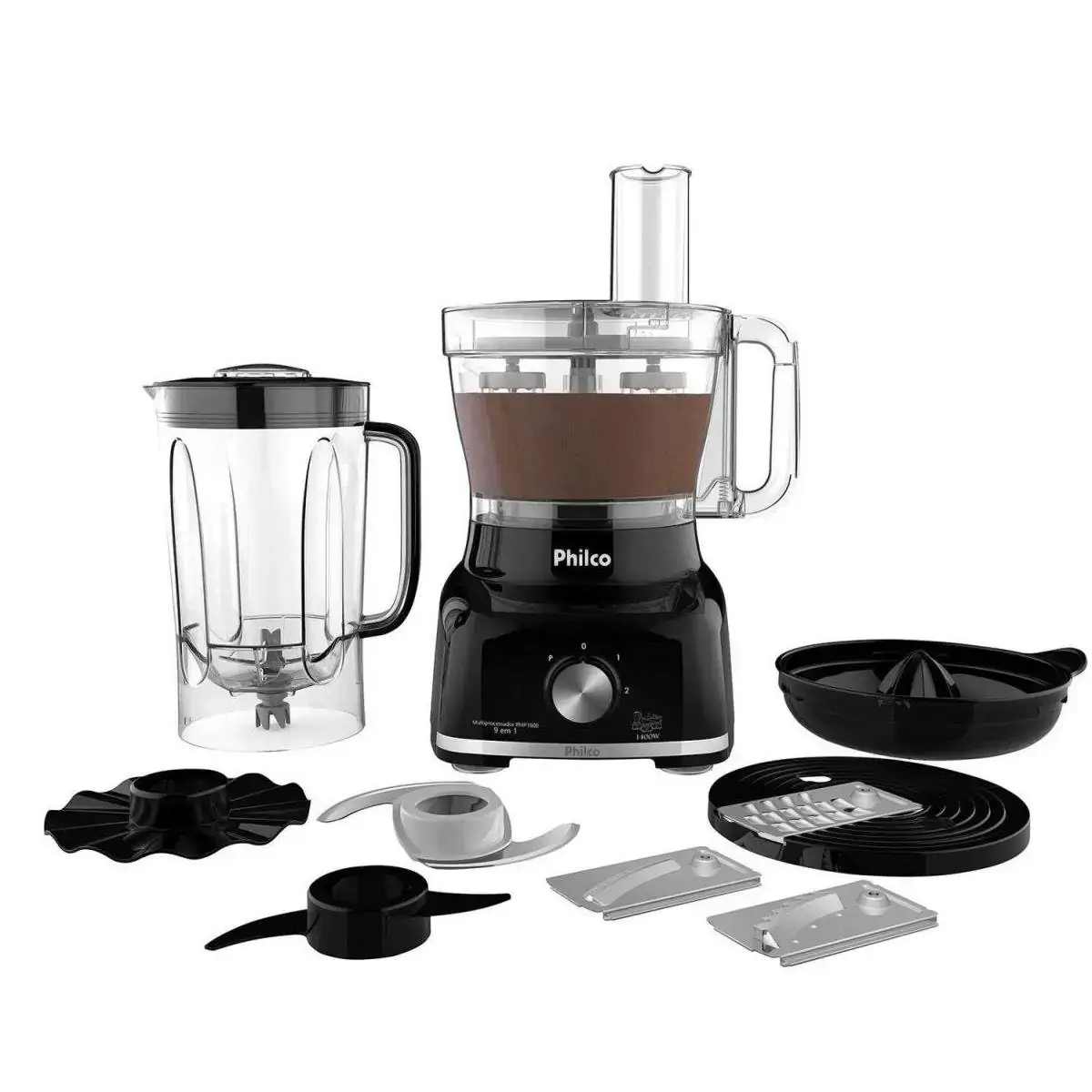 Multiprocessador PHILCO Preto PMP1600 110V