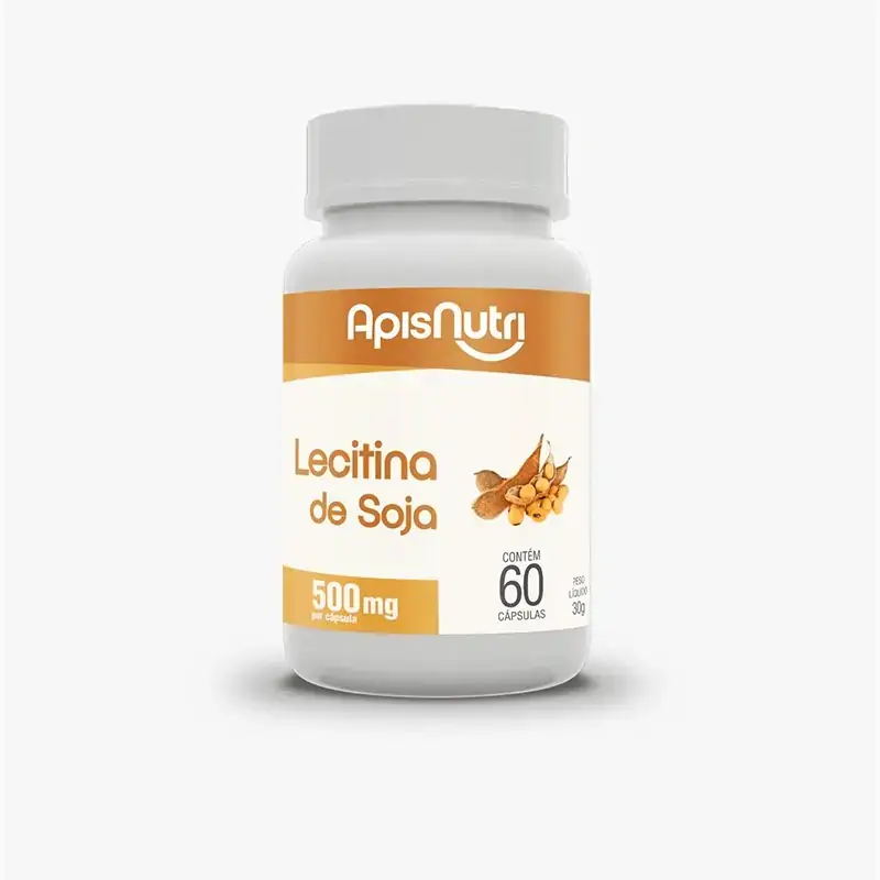 Lecitina de soja 500mg Apisnutri 60 Cápsulas