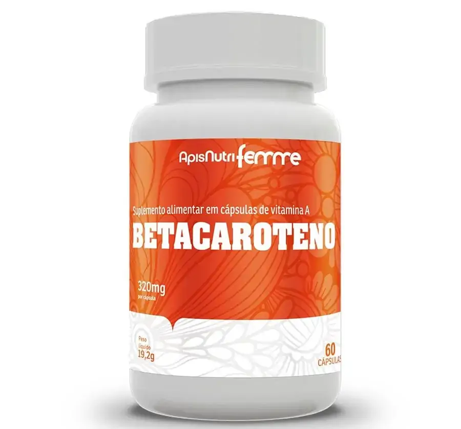 Betacaroteno 320mg 60caps Apisnutri