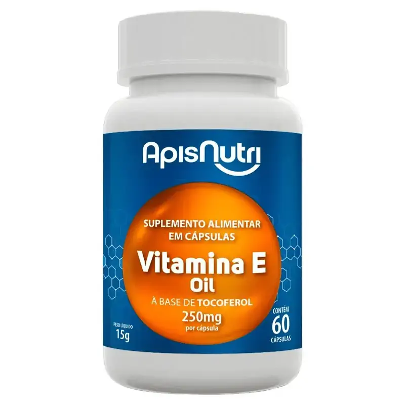 Vitamina E Oil 60caps 250mg Apisnutri