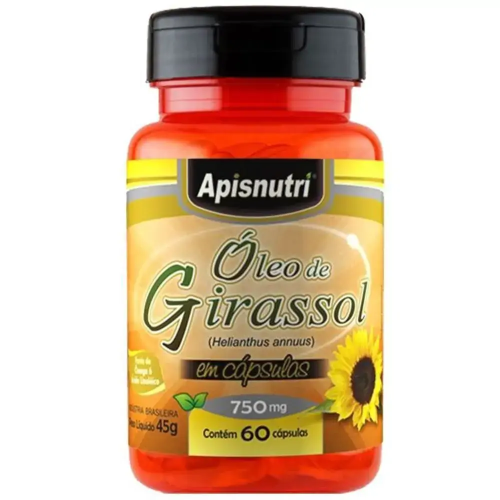 Oleo Girassol 750mg 60caps Apisnutri