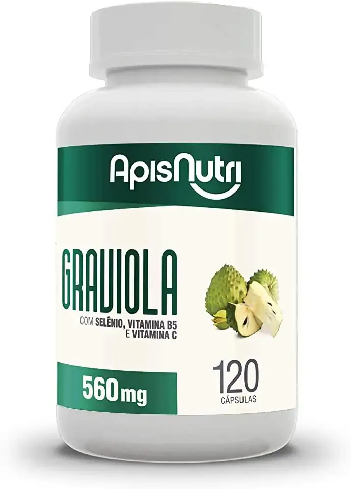 Graviola 500mg 120 Cápsulas Apisnutri