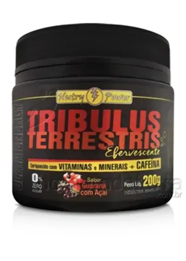 Tribulus Terrestris Efervescente Com Vitaminas, Minerais E Cafeína Nutry Power 200g