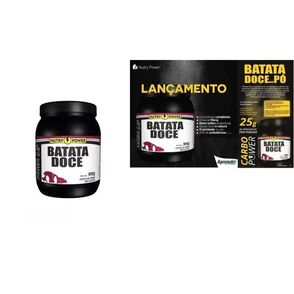 Batata Doce Em Po 100 Pura 900g Apisnutri