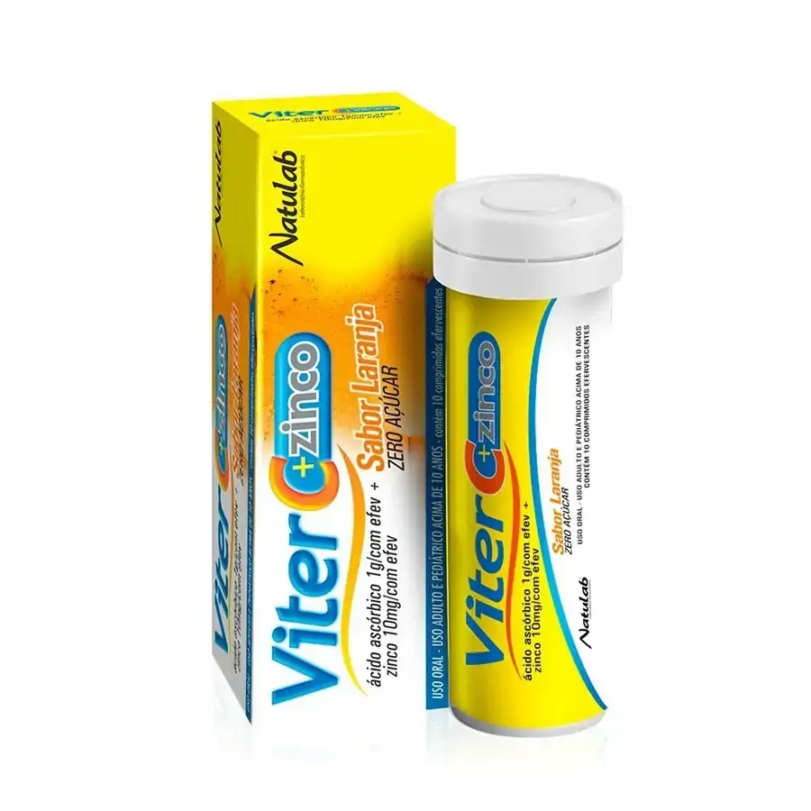 Viter C Zinco Efervescente 1g 10mg Cx 10 Comp Eferv.