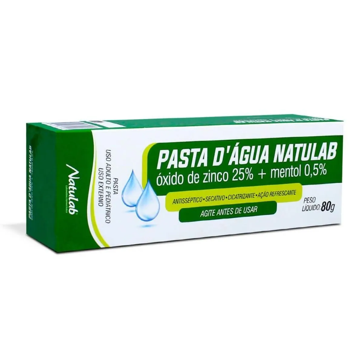 Pasta D'Agua Mentol Natulab 90 g