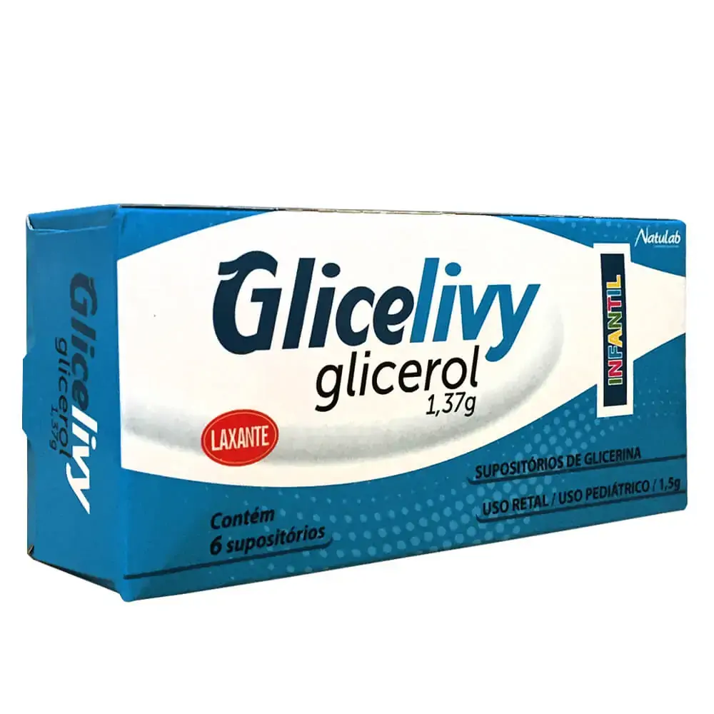 Glicelivy Infantil 1, C/ 6 Supositórios De Glicerina