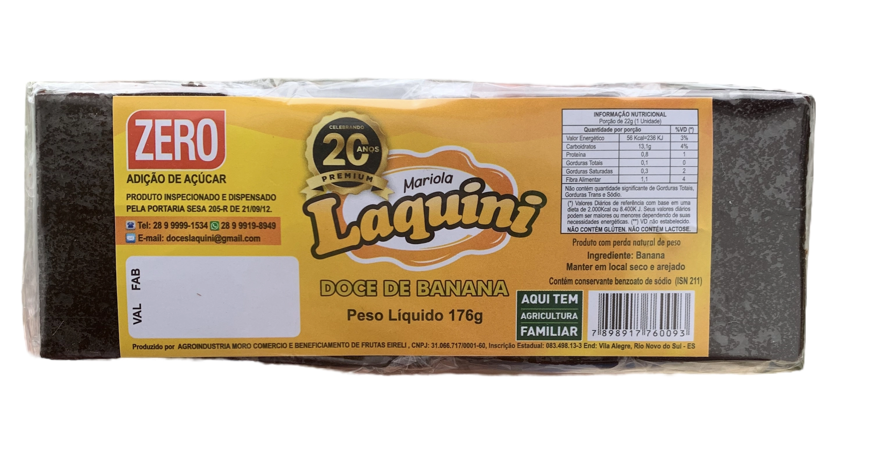 Mariola Laquini Zero 176g 9 Doces Lagrini