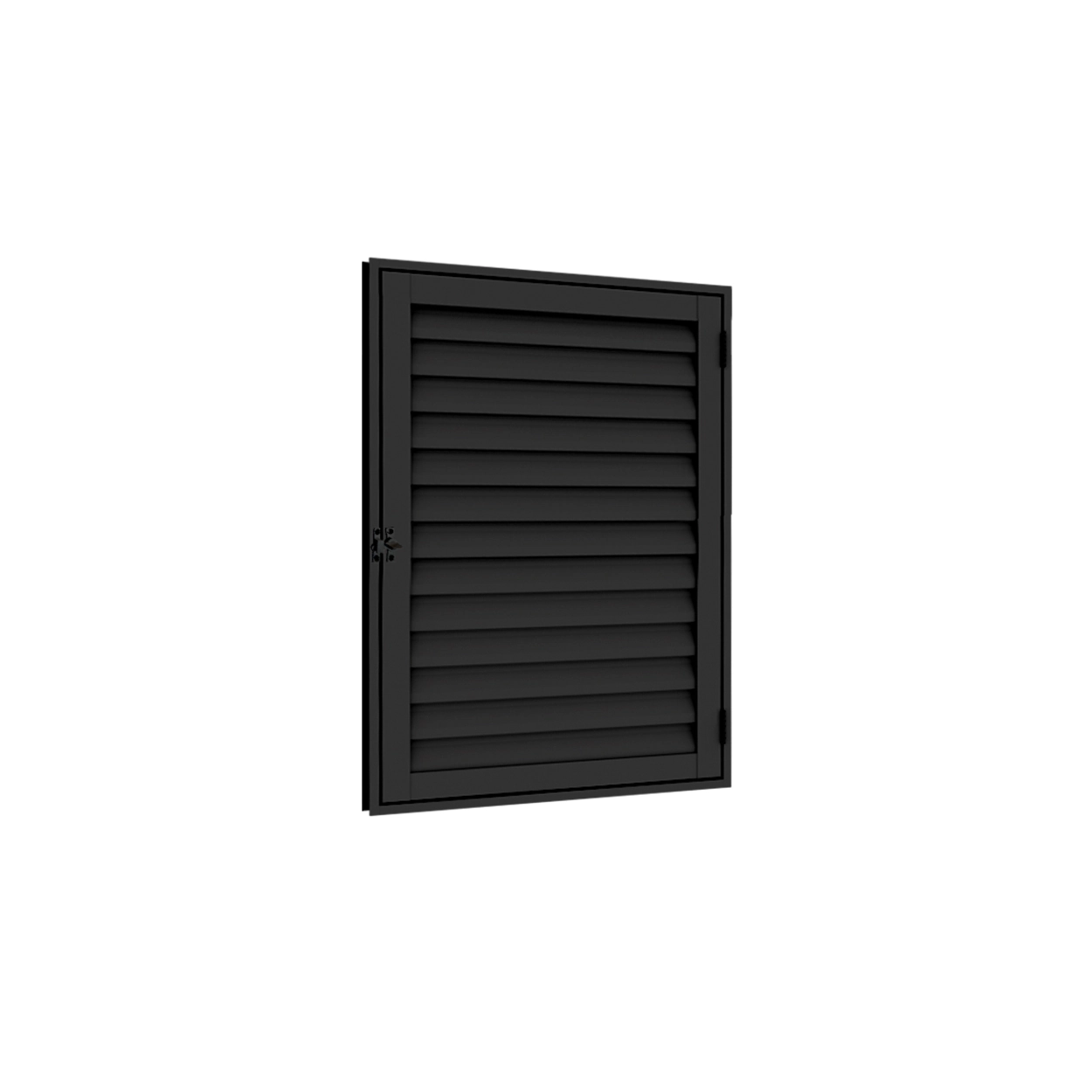 Porta Alçapão Laminada 60cmx80cm Em Alumínio Preto – Vitrolar