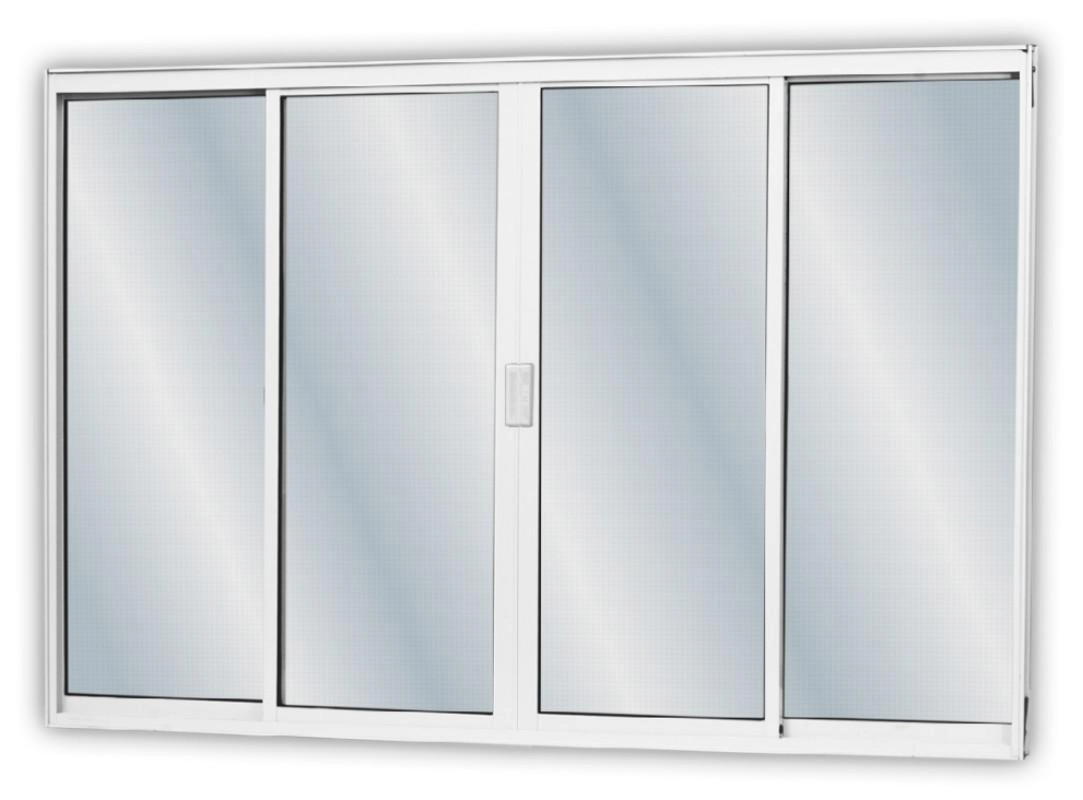 Janela De Alumínio 04 Folhas L16 Mgm Branca - 100x150