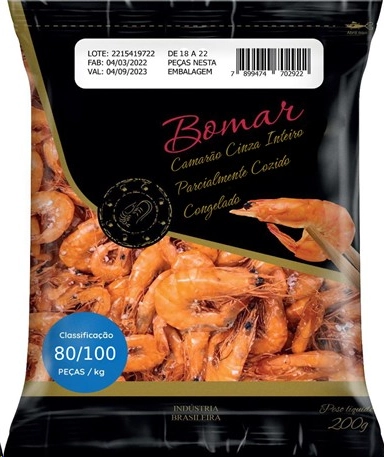 Camarao Bomar Int 80/100 Coz 200g