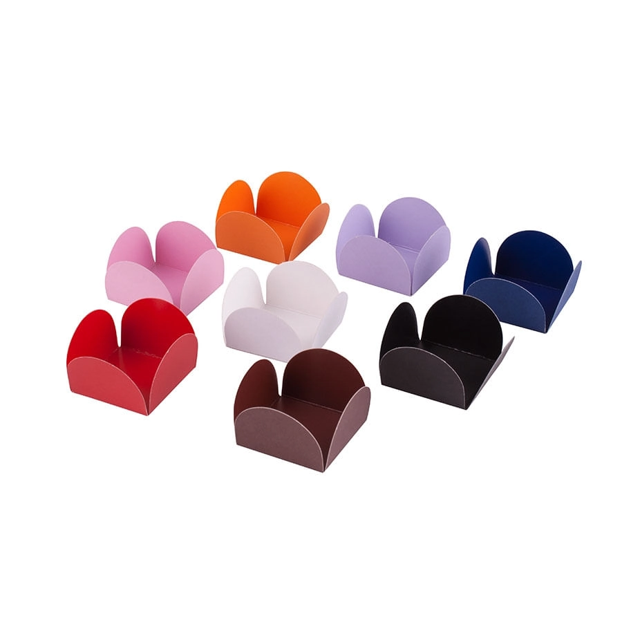 Caixeta P/doce 3,5x3,5x2 Pvc C/50 Assk