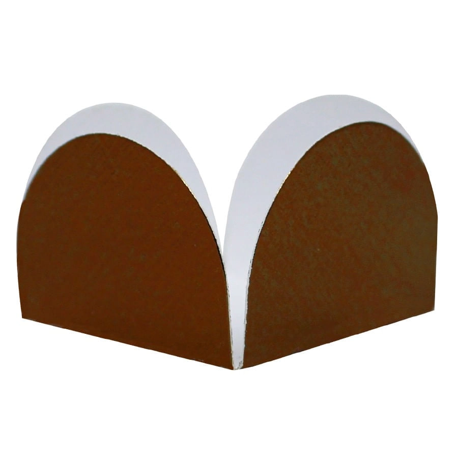 Caixeta P/doce 3,5x3,5x2,5 Bronz Text C/50 Assk